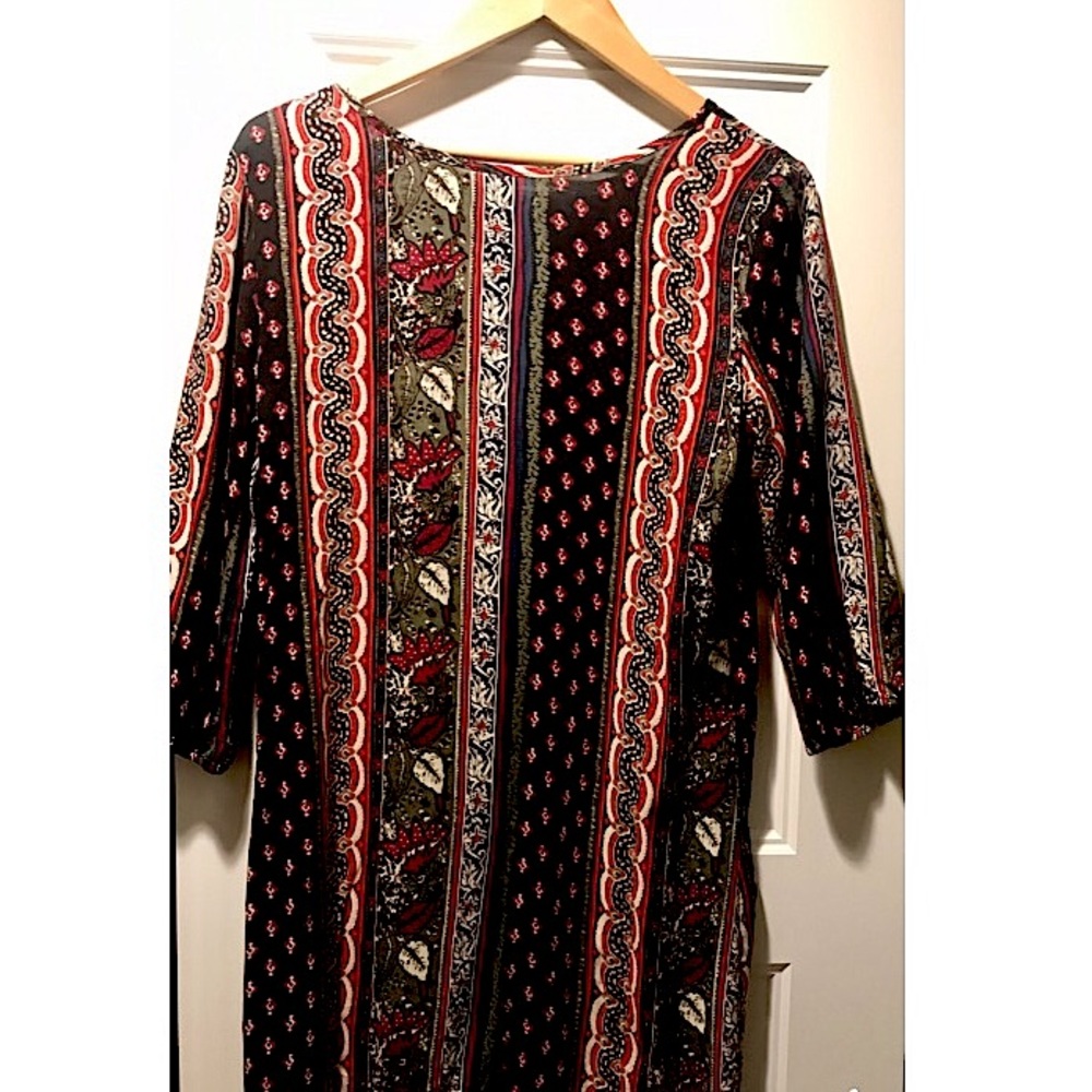 Abercrombie and Fitch patterned long sleeve dress